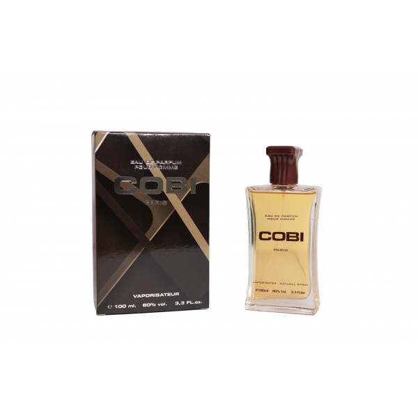 Eau de parfum pour homme Cobi 100ml accompagné de son packaging