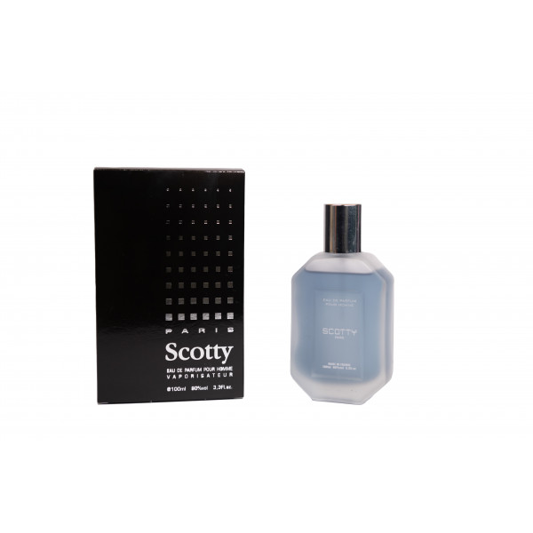 Eau de parfum pour homme Scotty 100ml accompagné de son packaging